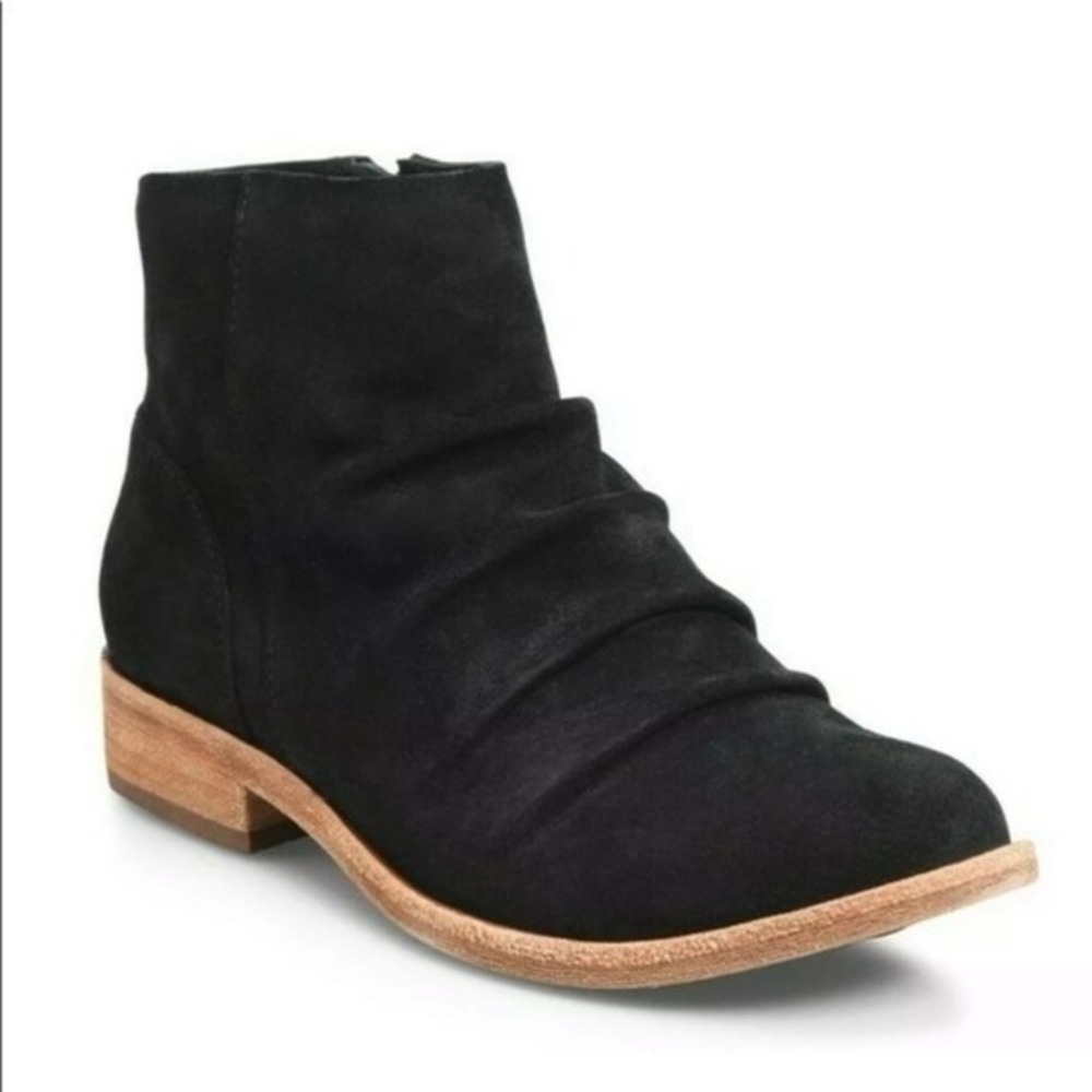 Kork-Ease Giba Ankle Boots‎ BLACK Suede Size 6.5